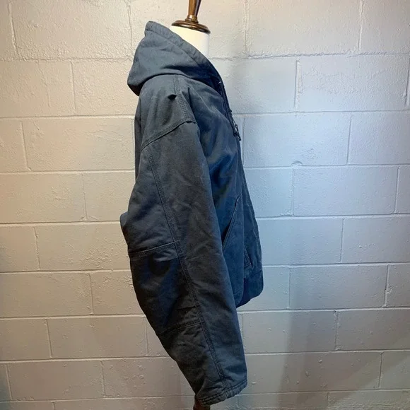 Walls Blizzard Pruf Double Fill Duck Hooded Insulated Jacket Blue Men 2X